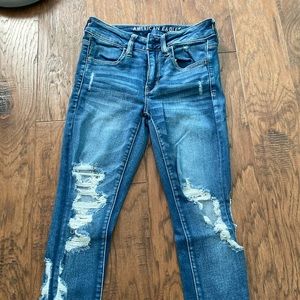 American Eagle Women’s Ripped Jeans, Size 2S